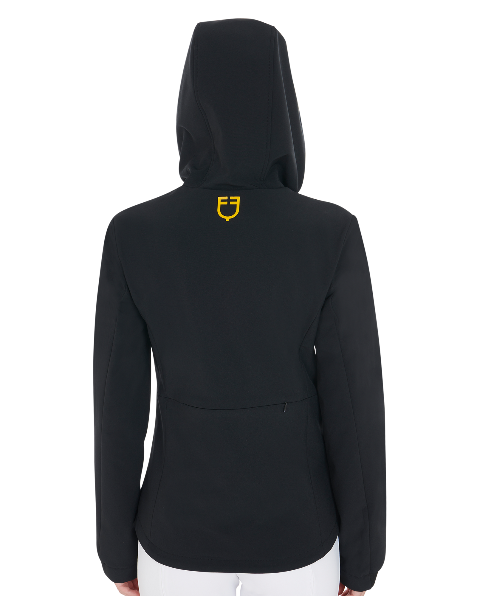 Women's slim fit softshell jacket with concealed pockets BLACK / XL