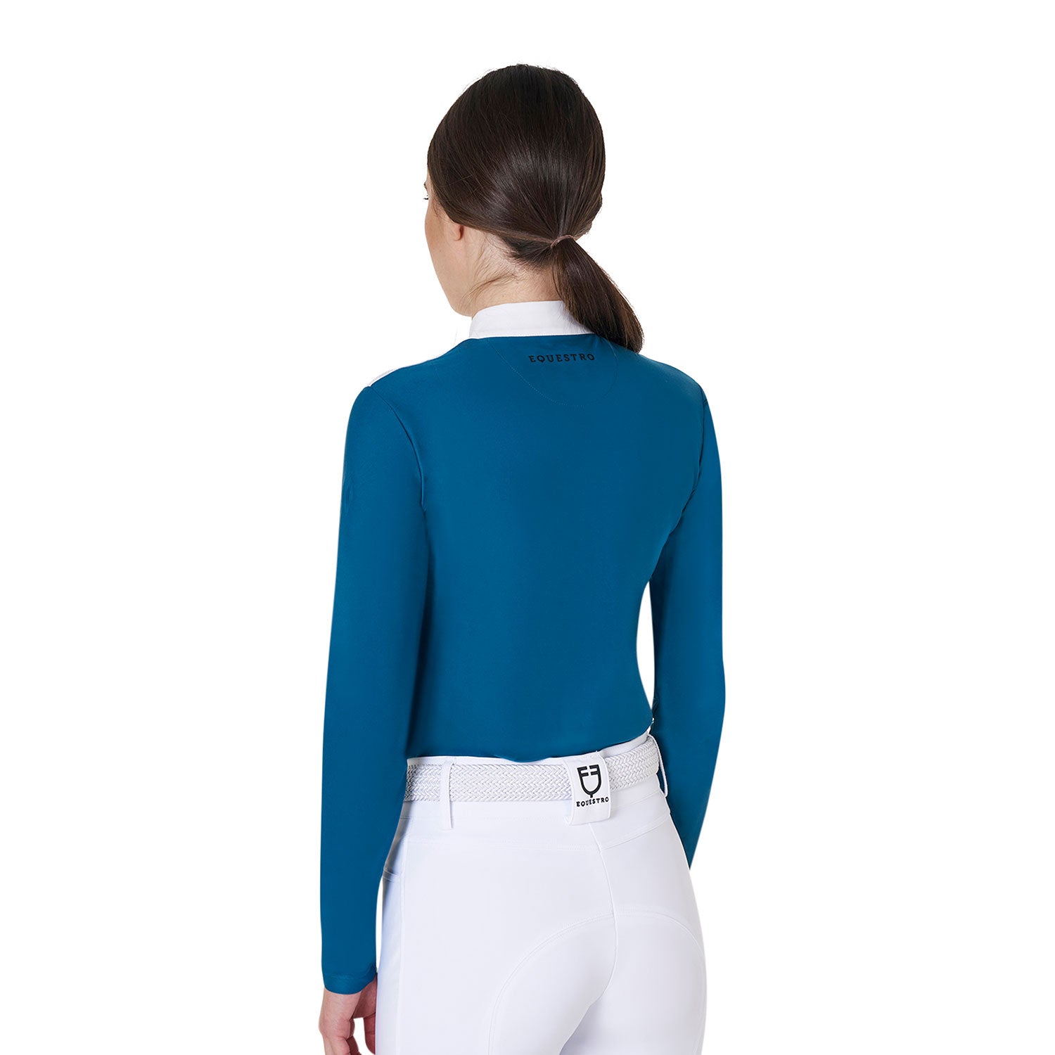 Women's competition polo shirt in technical and mesh fabric BLUE CORAL (19-4526) / XL