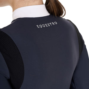 Women's slim fit polo shirt in technical fabric NAVY BLAZER (19-3923) / XL