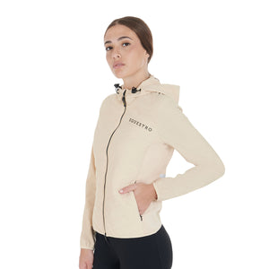 Women's down jacket in technical blend BEIGE / XL
