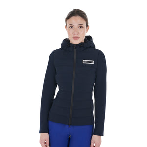 WOMEN'S JERSEY+SCUBA TECHNICAL DOWN JACKET NAVY BLAZER (19-3923) / XS