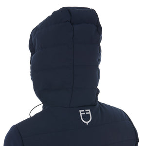 WOMEN'S JERSEY+SCUBA TECHNICAL DOWN JACKET NAVY BLAZER (19-3923) / XL