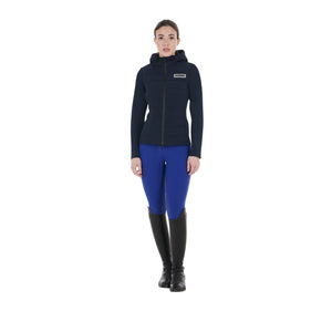 WOMEN'S JERSEY+SCUBA TECHNICAL DOWN JACKET NAVY BLAZER (19-3923) / XL