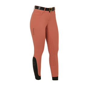 Women's high-waisted full grip breeches REDWOOD (18-1443) / 48
