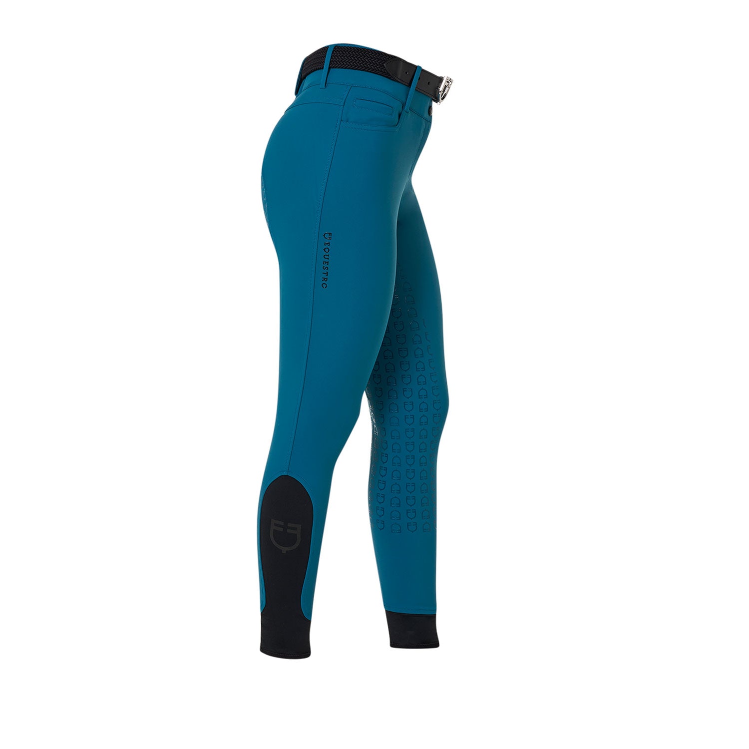 Women's high-waisted full grip breeches BLUE CORAL (19-4526) / 48