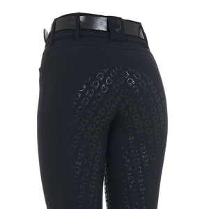 Women's high-waisted full grip breeches BLACK / 48
