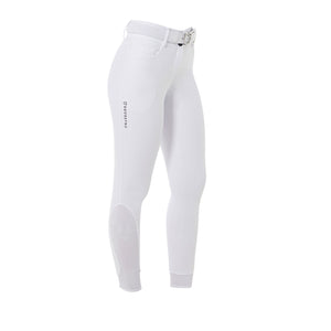 Women's high-waisted full grip breeches WHITE / 48