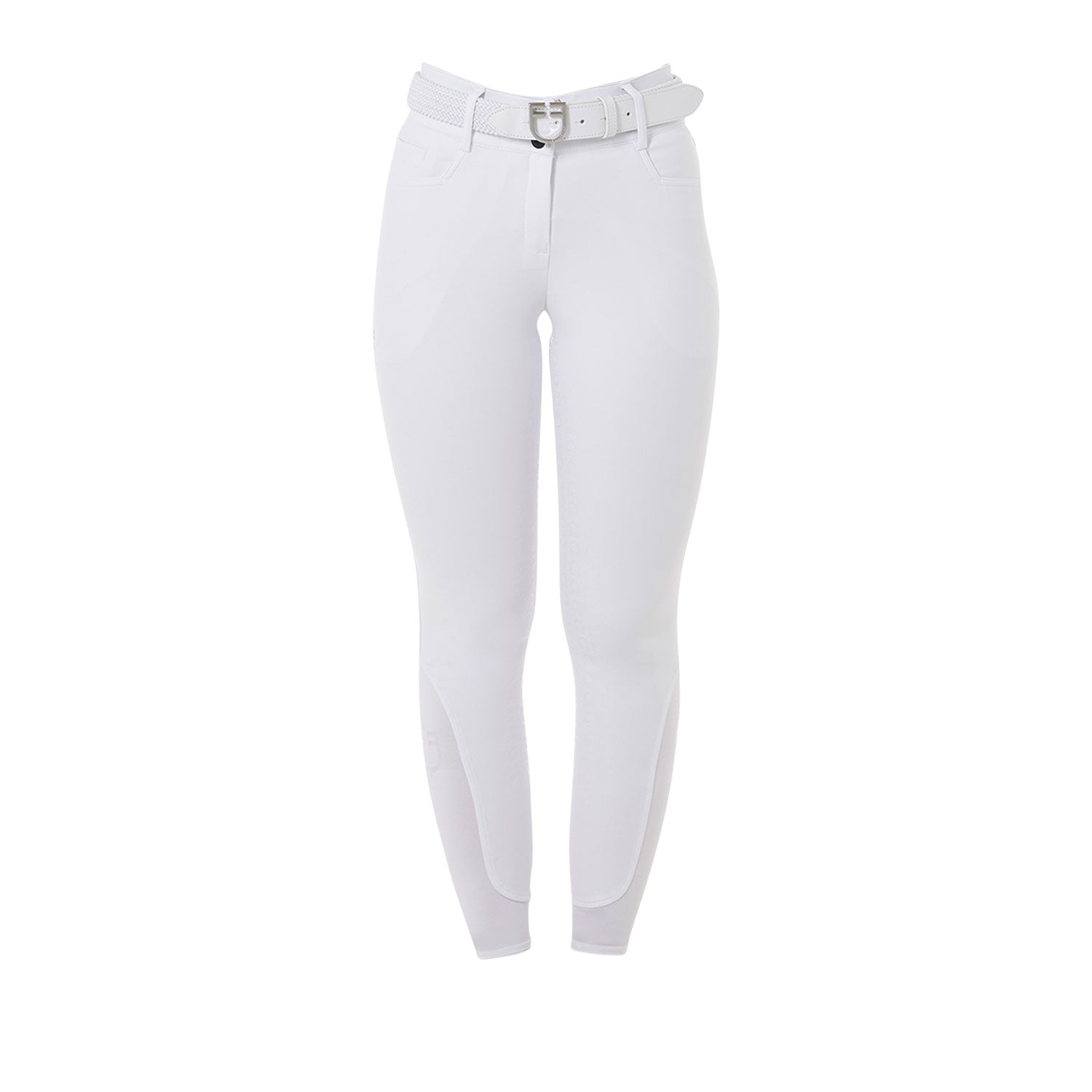 Women's high-waisted full grip breeches WHITE / 48