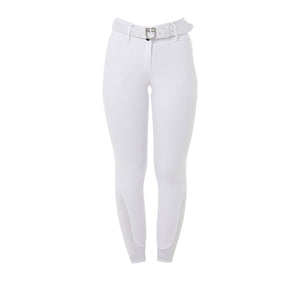 Women's high-waisted full grip breeches WHITE / 48