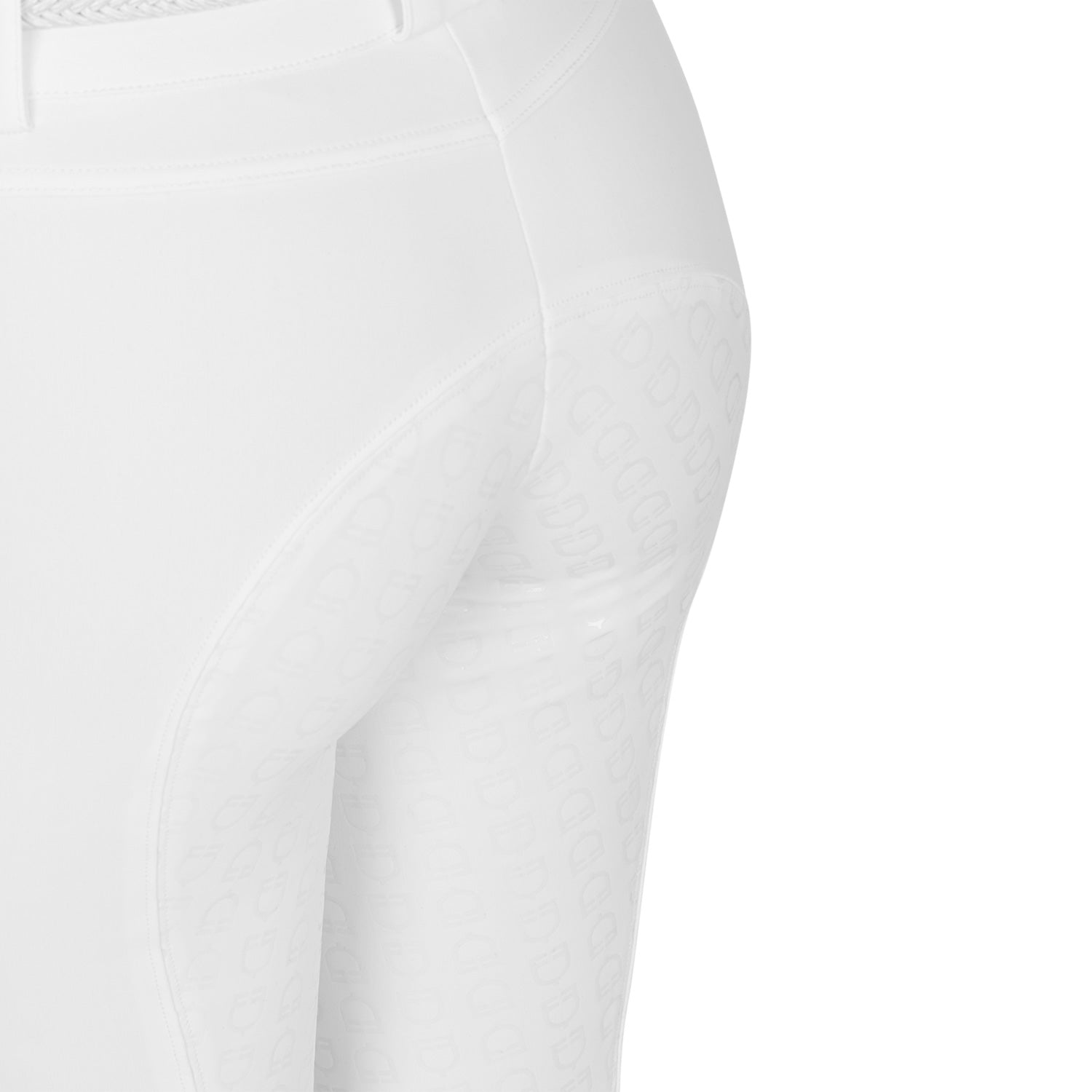 Women's high-waisted full grip breeches WHITE / 48