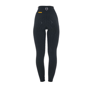 Women's slim fit leggings rhinestones black / XL