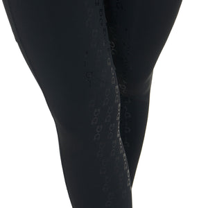 Women's slim fit leggings rhinestones black / XL