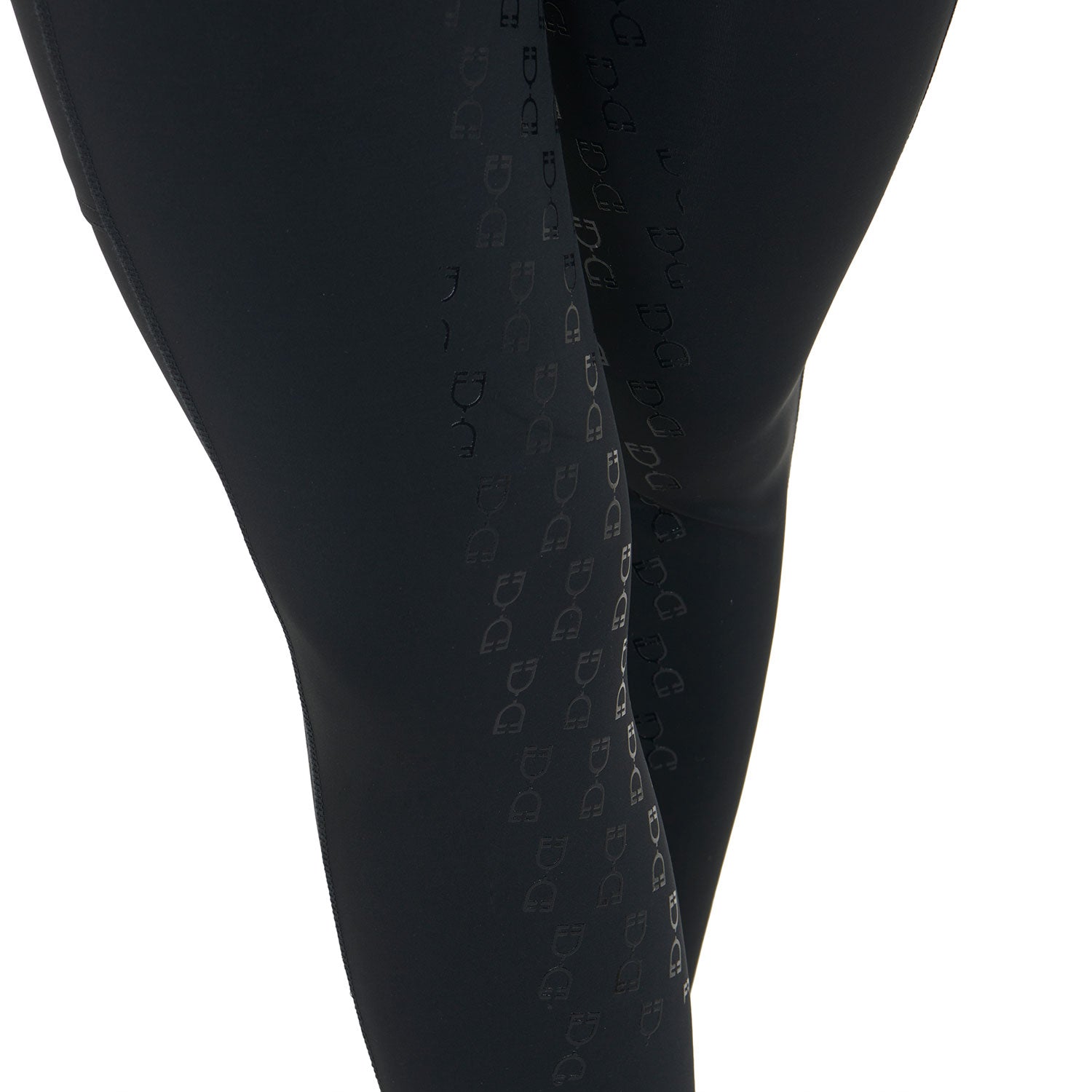 Women's slim fit leggings rhinestones black / XL