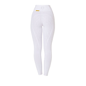 Women's slim fit leggings rhinestones white / XL