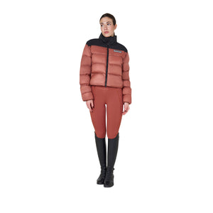 WOMEN'S CROPPED STRETCH FABRIC JACKET REDWOOD (18-1443) / XL