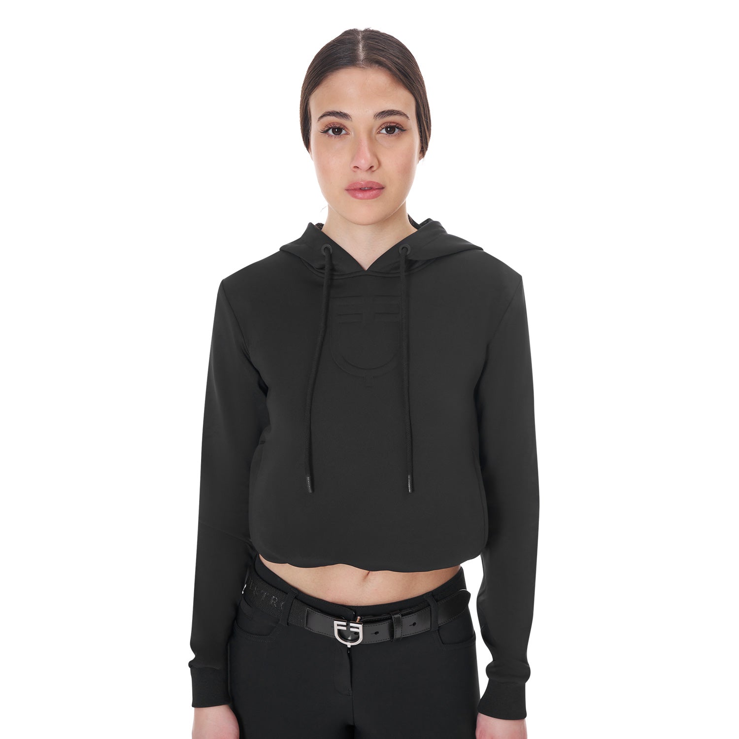 Women's cut out hoodie BLACK / XL