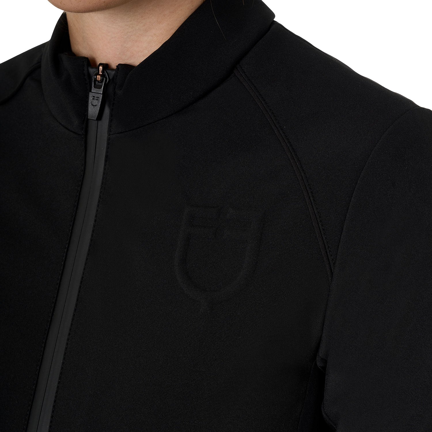 Women's softshell jacket in padded technical fabric BLACK / XL