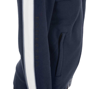 Women's hooded sweatshirt with front zip NAVY BLAZER (19-3923) / XL