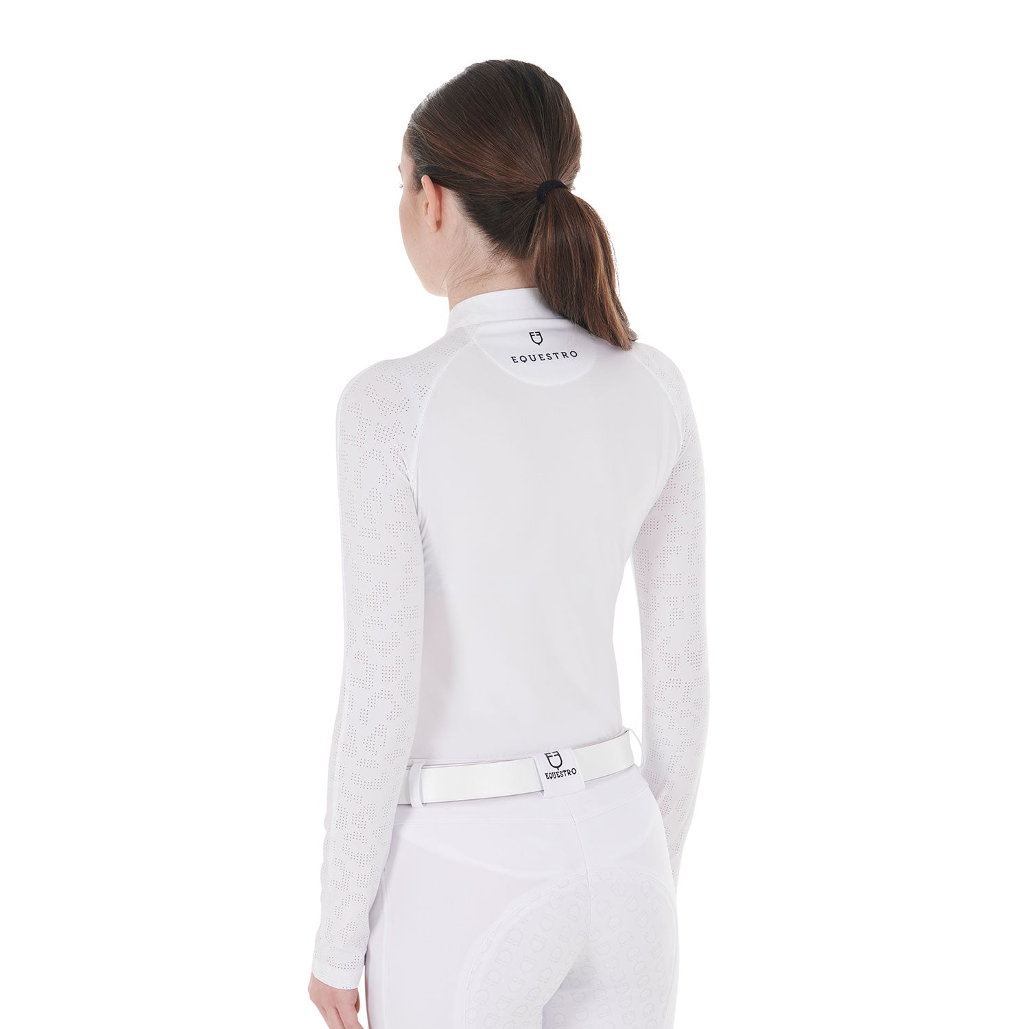 women's slim fit competition polo shirt with mesh inserts