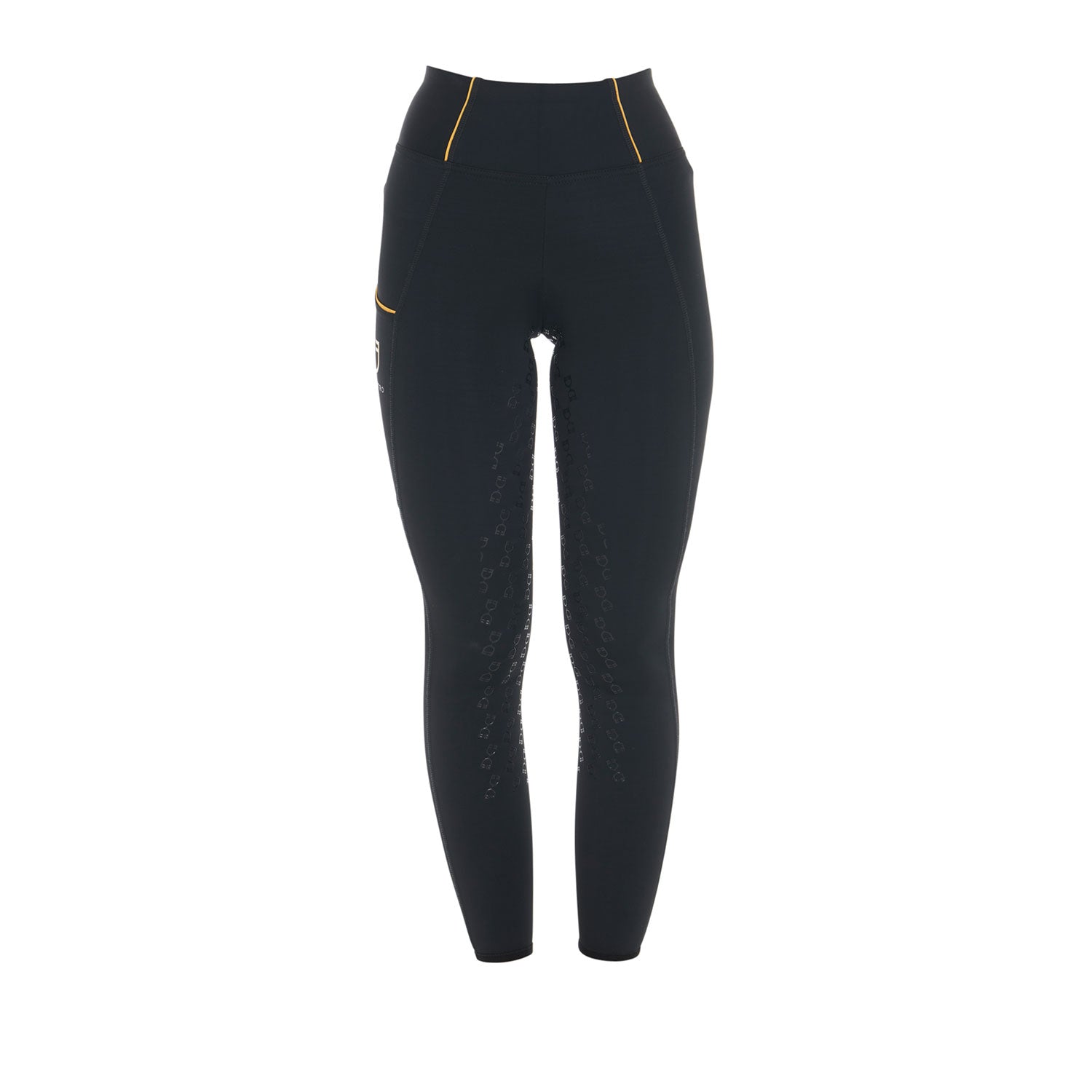 Women's fleece lining leggings BLACK / XL