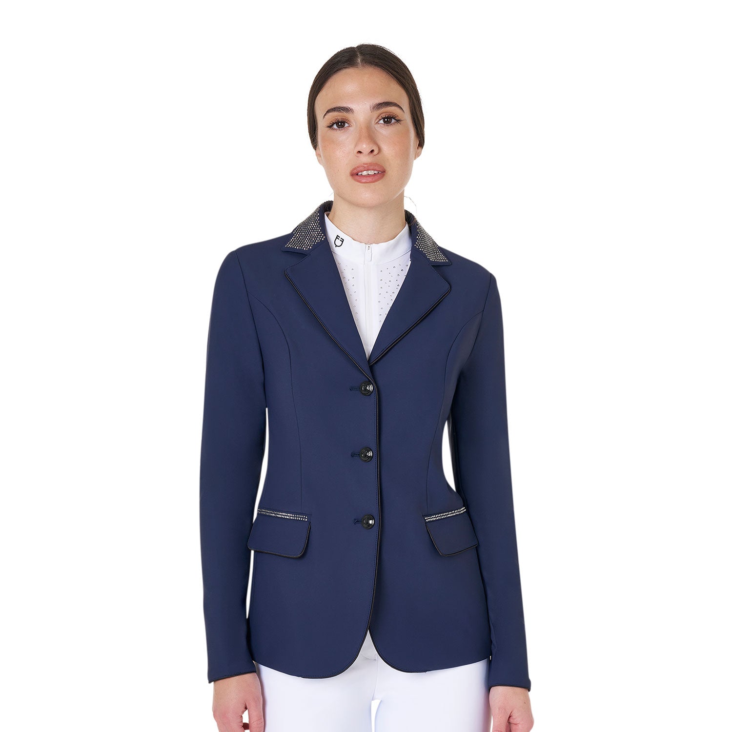 Women's competition jacket with rhinestones NAVY BLAZER (19-3923) / XL