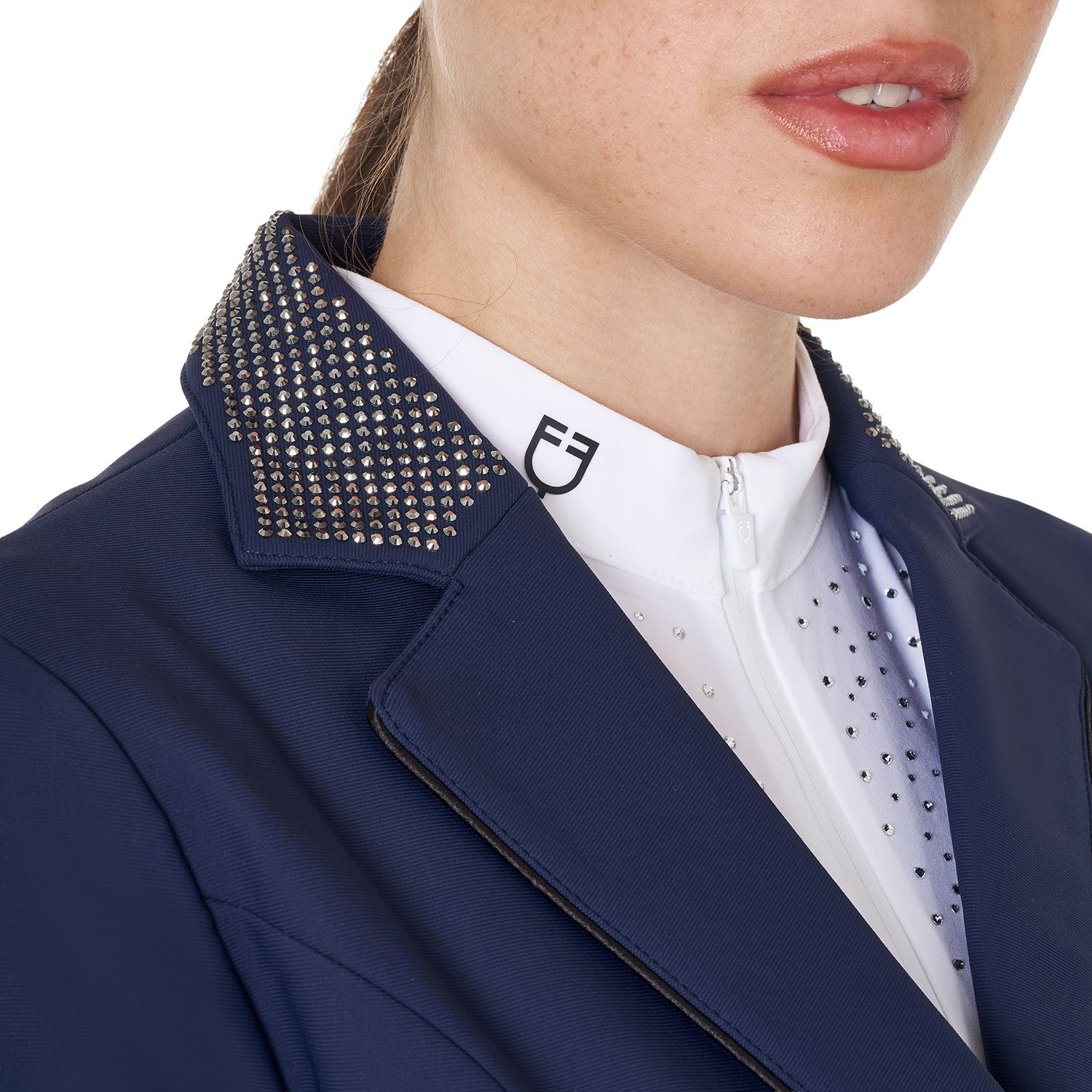 women's competition jacket with rhinestones