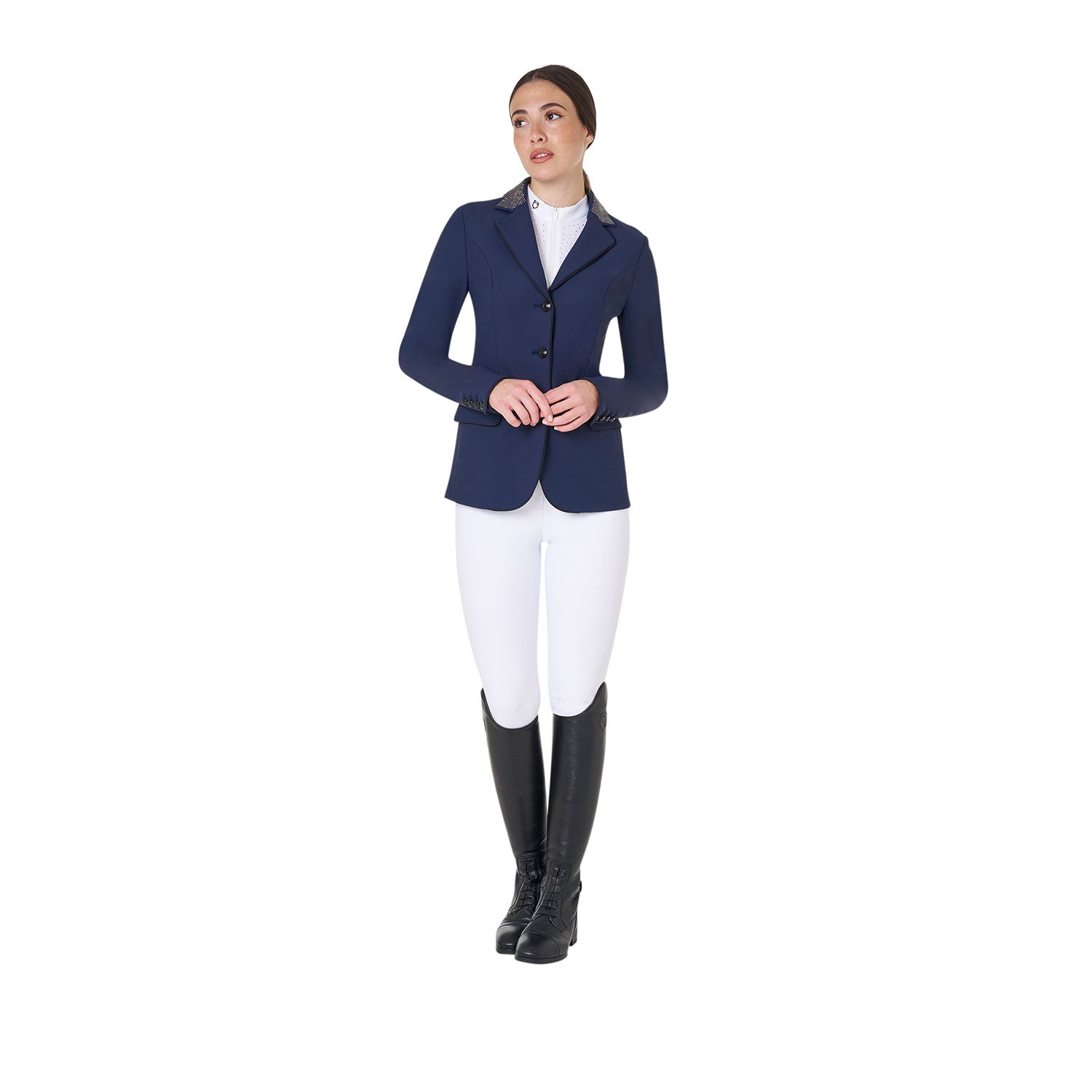 women's competition jacket with rhinestones