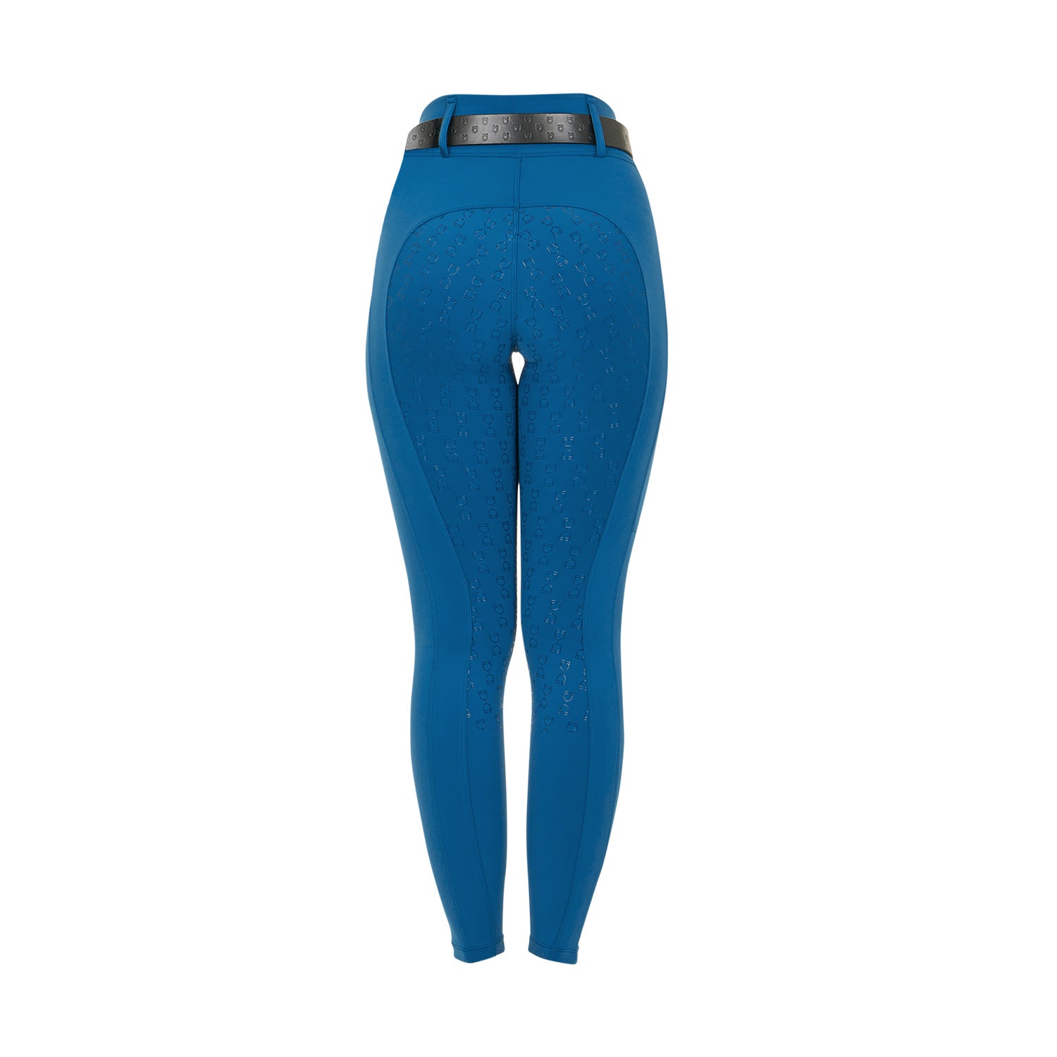 Women's high-waisted leggings with belt loops BLUE CORAL (19-4526) / XL