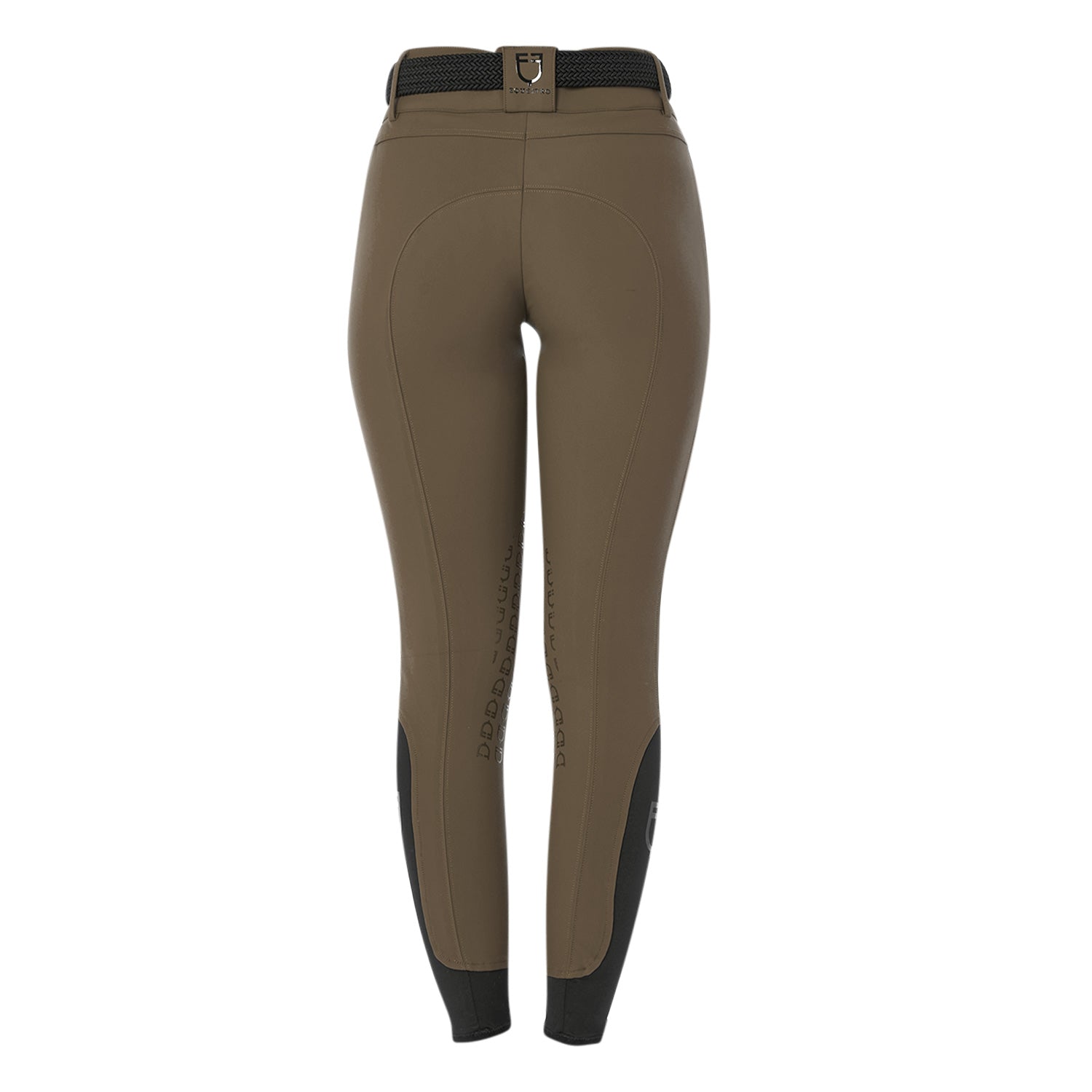 Women's high-waisted knee grip breeches WALNUT (18-1112) / 48