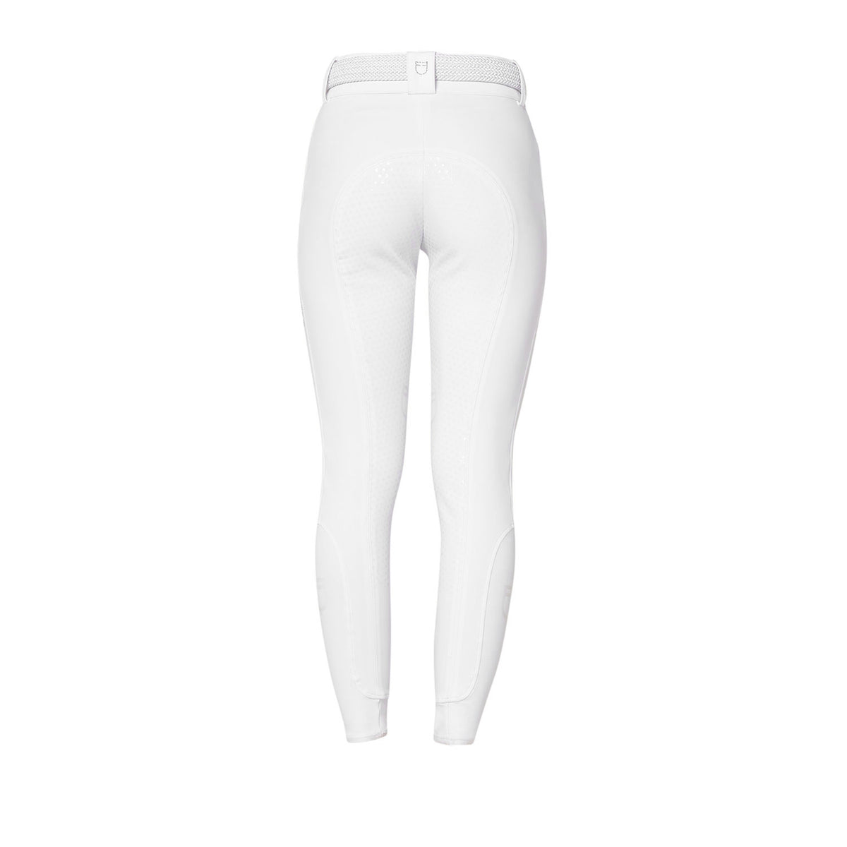 Women's high-waisted full-grip breeches with rhinestone logo