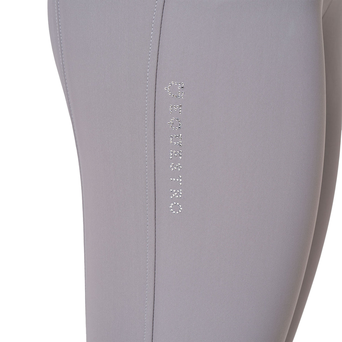Women's high-waisted breeches with rhinestone logo