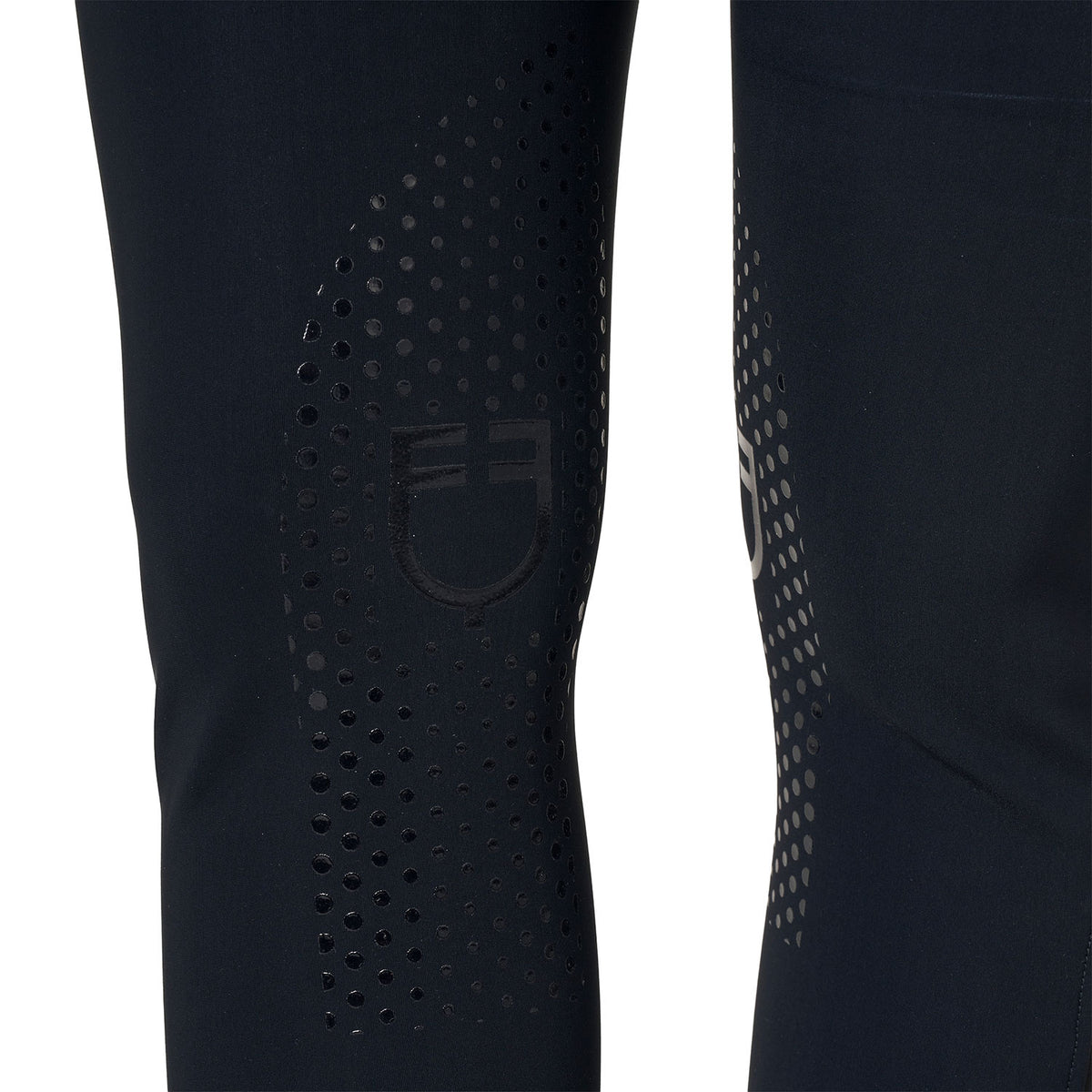 Women's high-waisted breeches with rhinestone logo