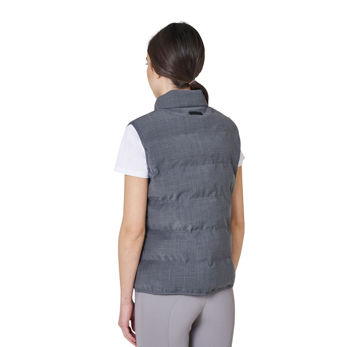 Women's quilted wool vest