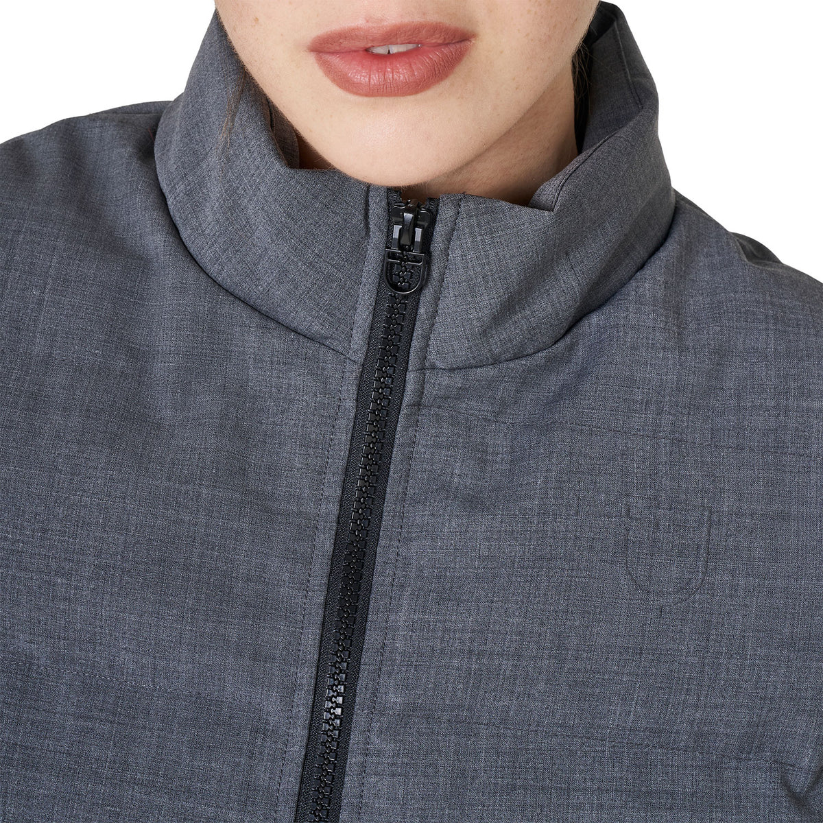 Women's quilted wool vest