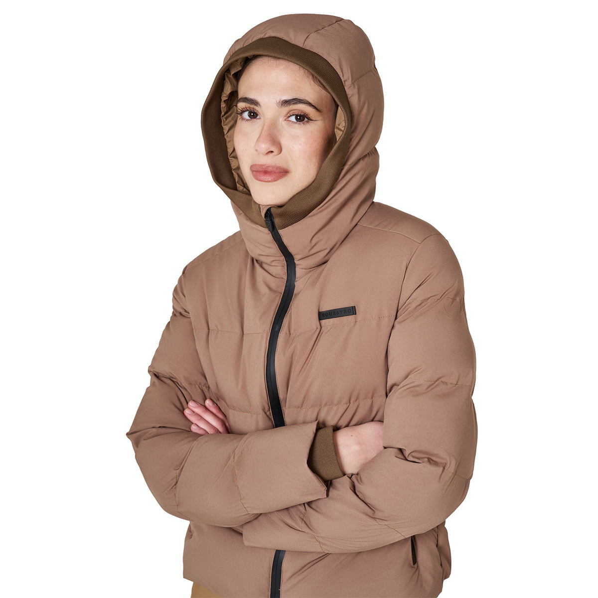 Women's hooded down jacket