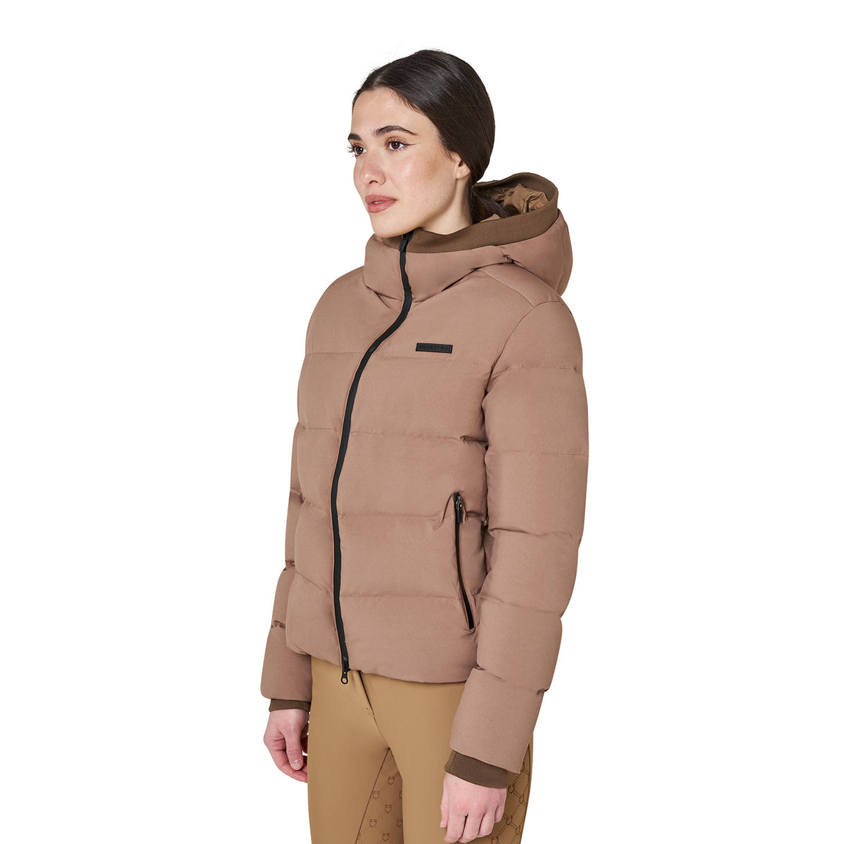 Women's hooded down jacket