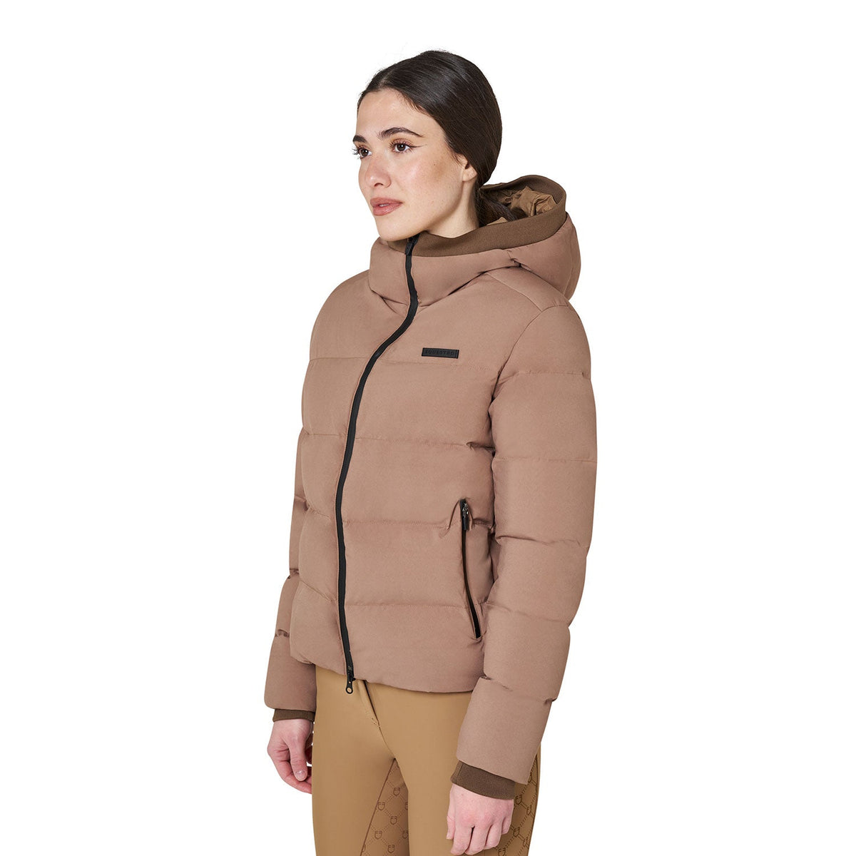 Women's hooded down jacket