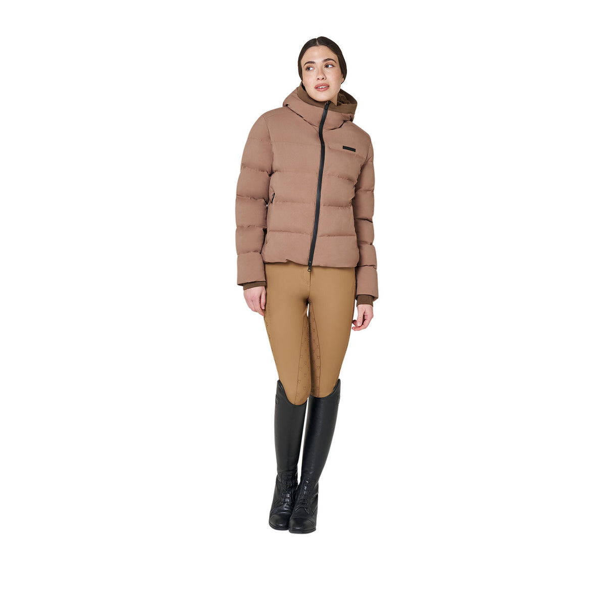 Women's hooded down jacket