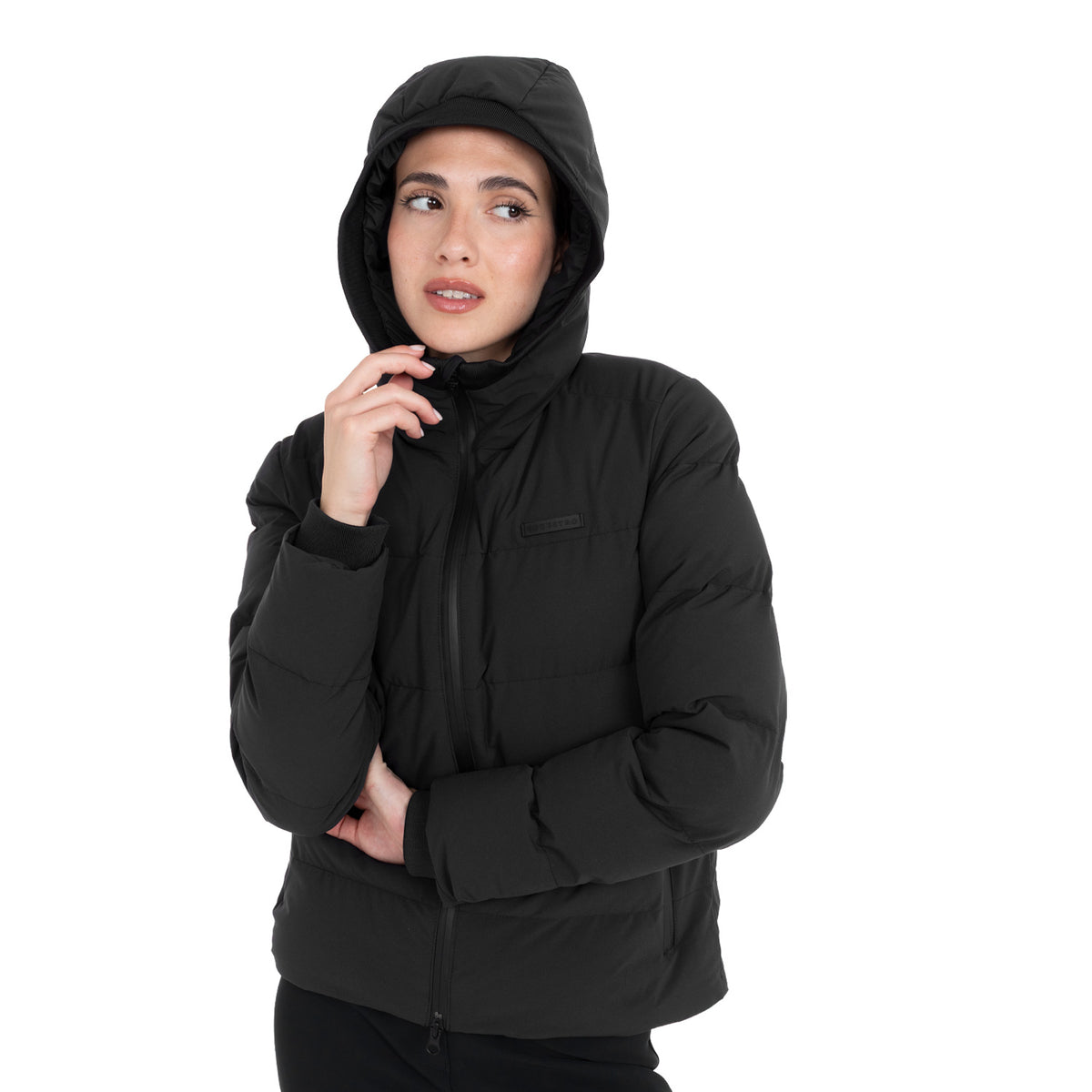 Women's hooded down jacket