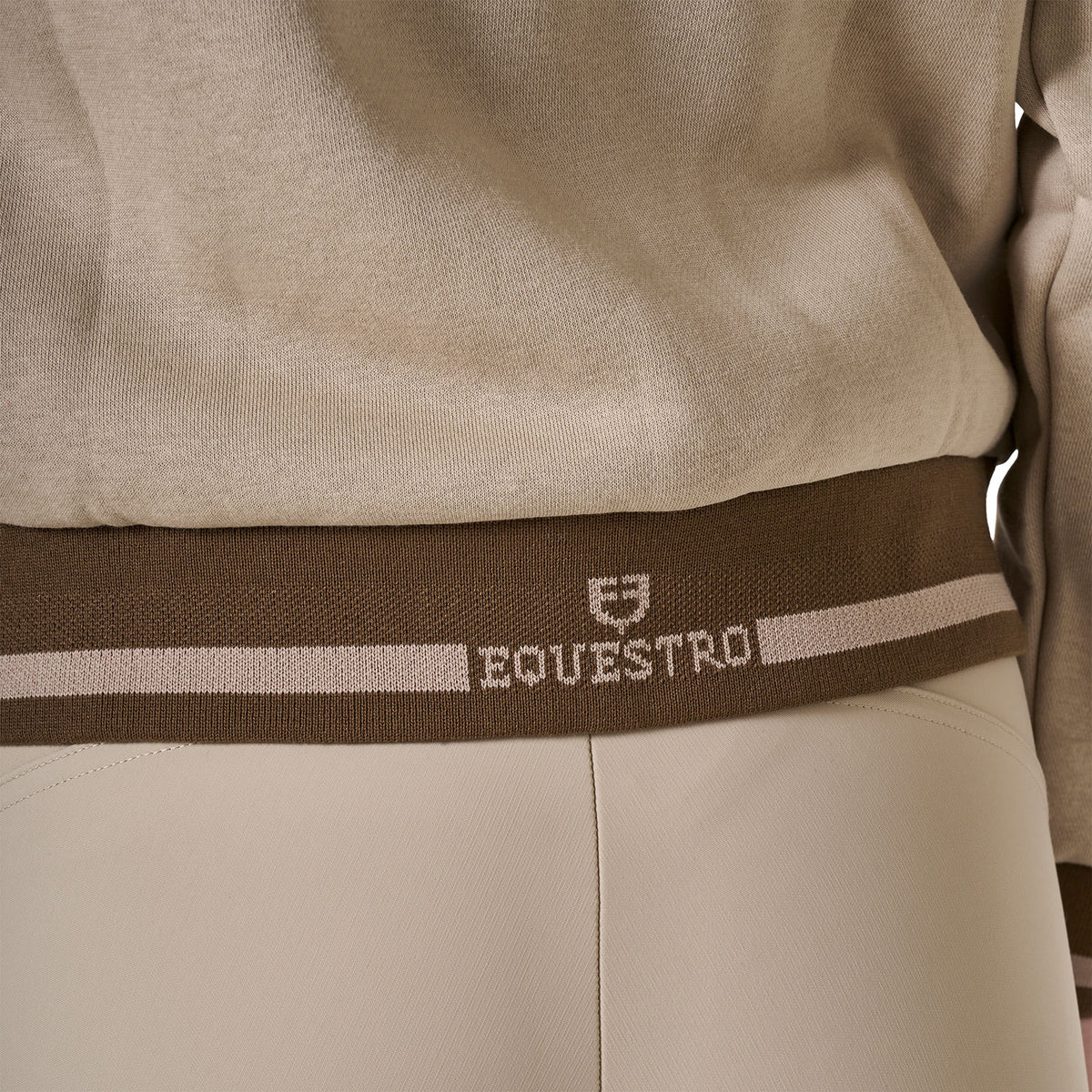 Women's hoodie with front zipper