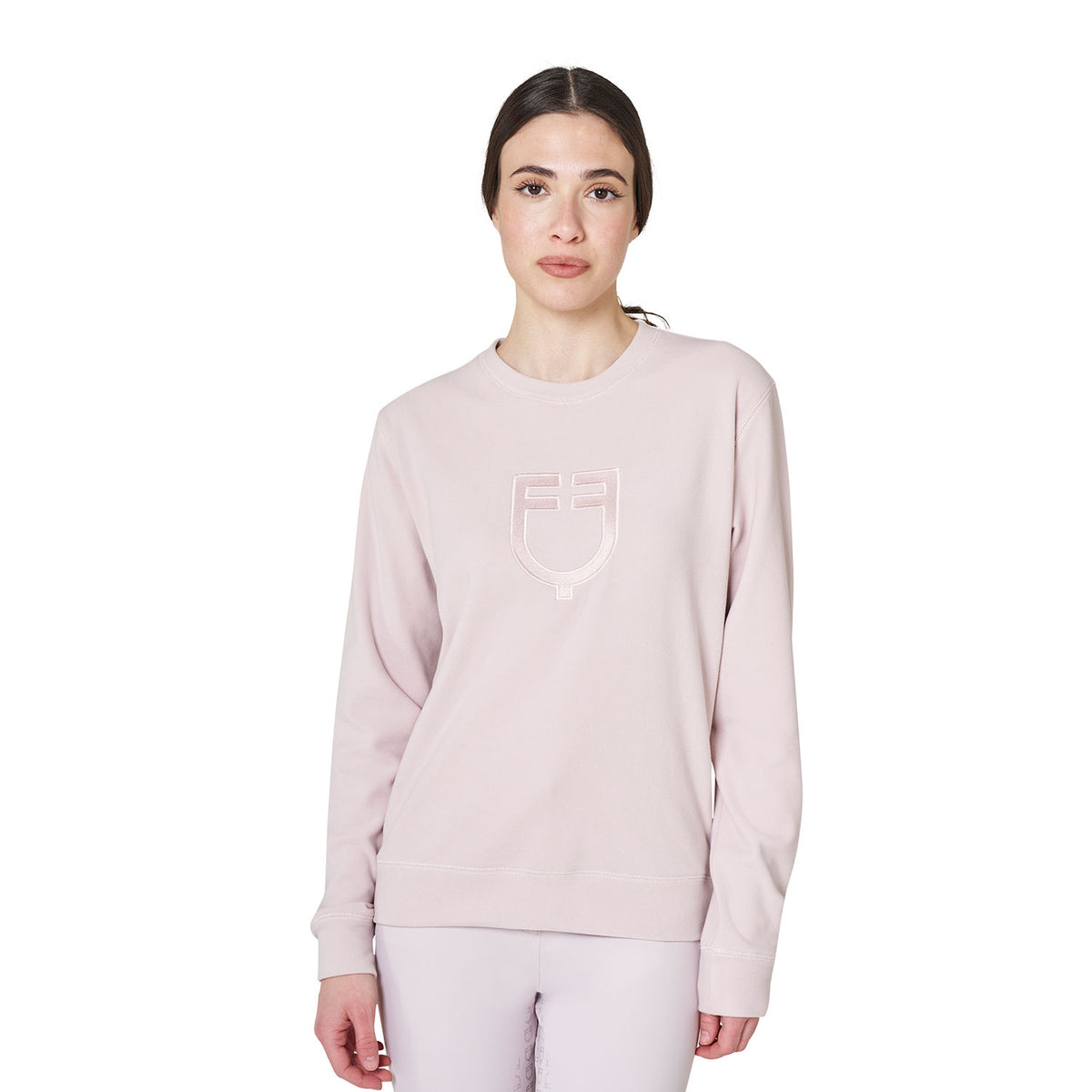 Women's fleece crewneck sweatshirt