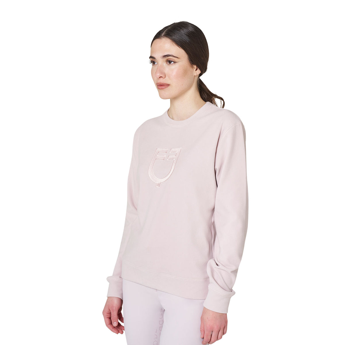 Women's fleece crewneck sweatshirt