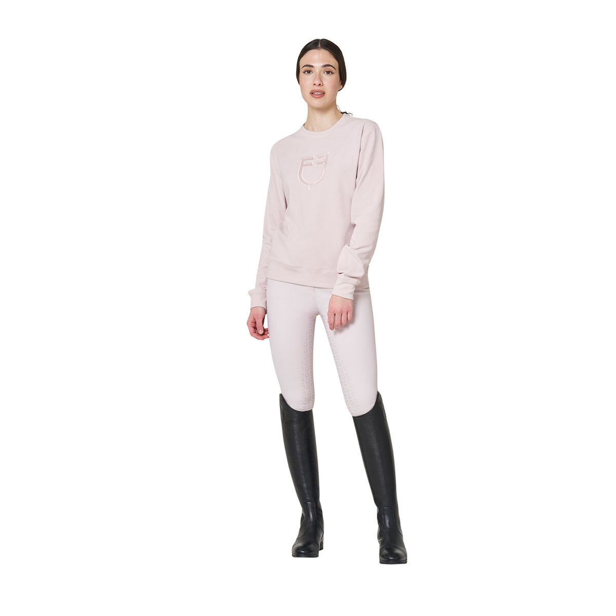 Women's fleece crewneck sweatshirt