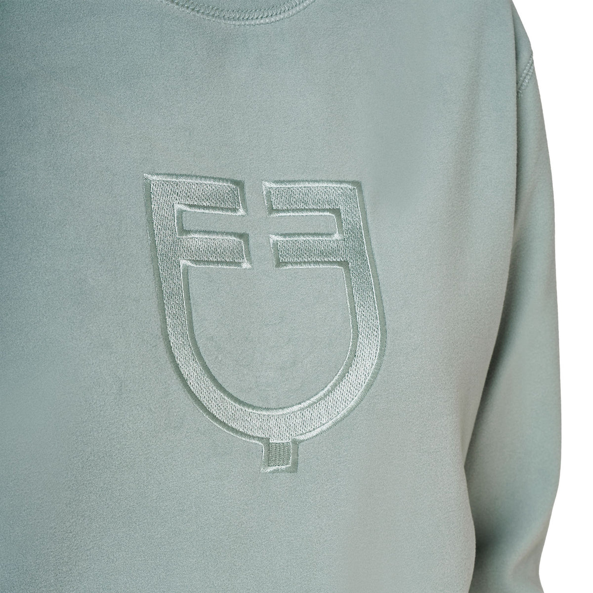 Women's fleece crewneck sweatshirt
