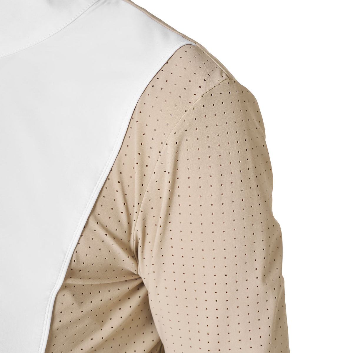 Women’s perforated long-sleeved competition polo shirt