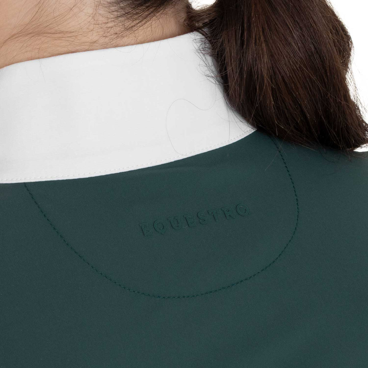 Women’s perforated long-sleeved competition polo shirt