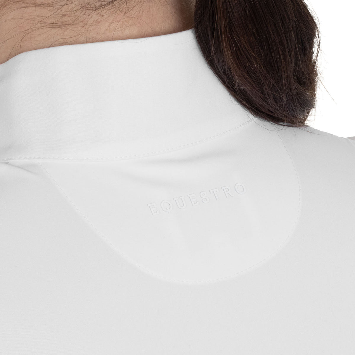 Women’s perforated long-sleeved competition polo shirt