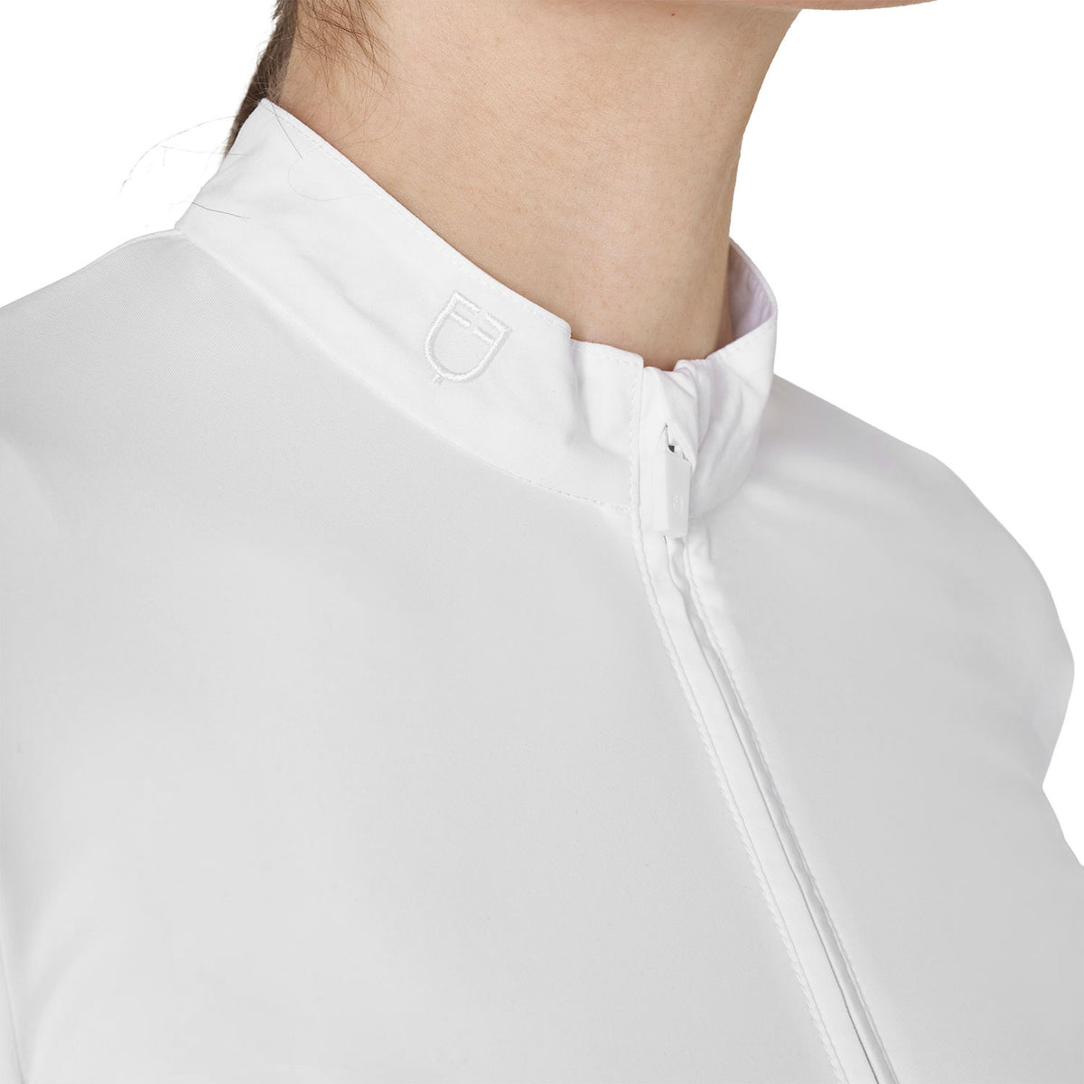 Women’s basic competition polo shirt with mesh inserts