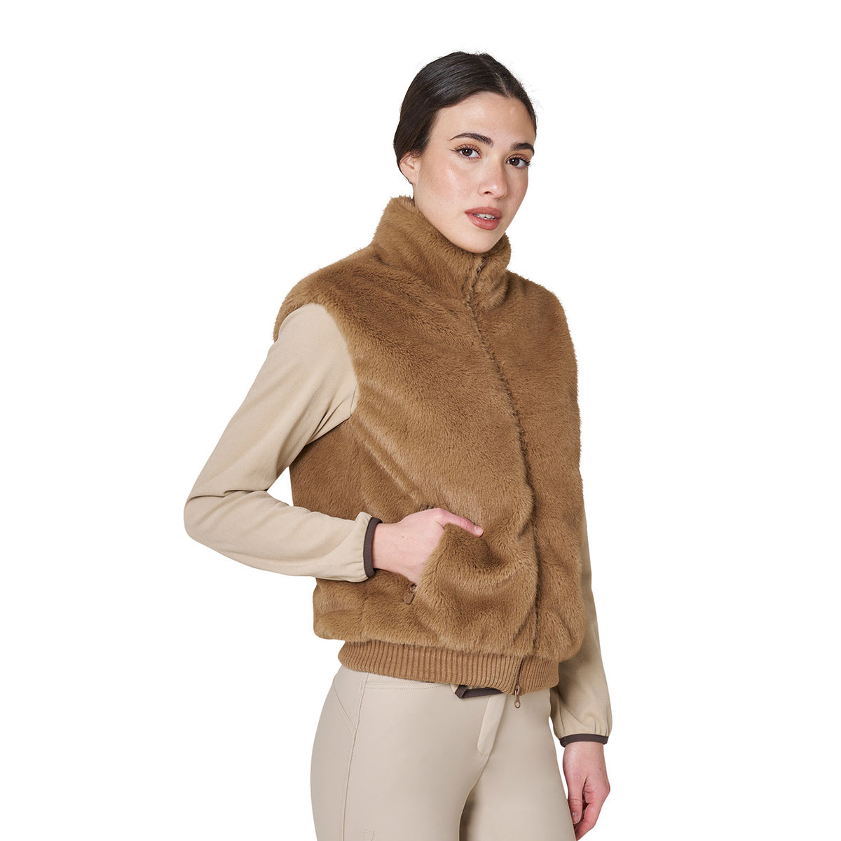 Women's faux fur vest