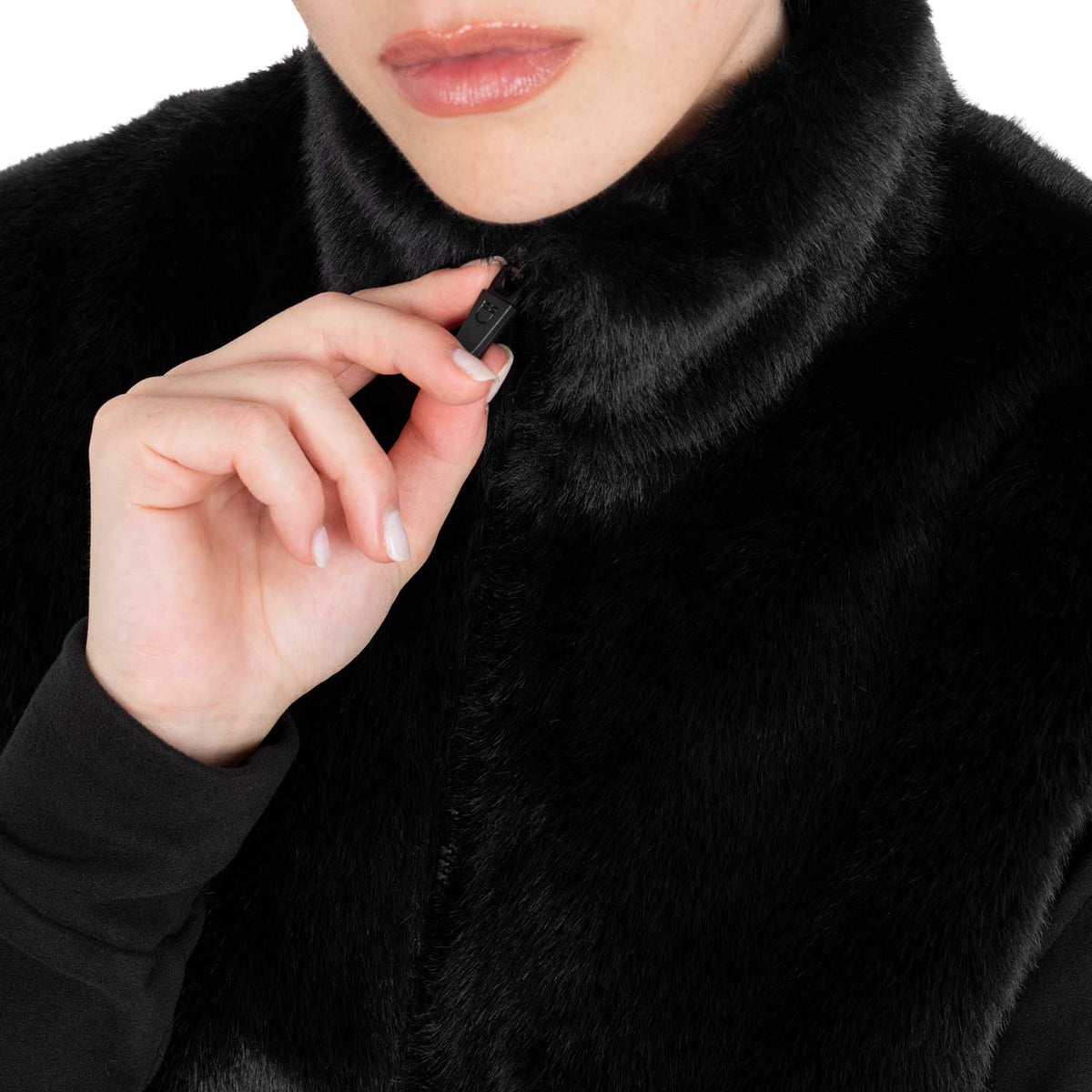Women's faux fur vest